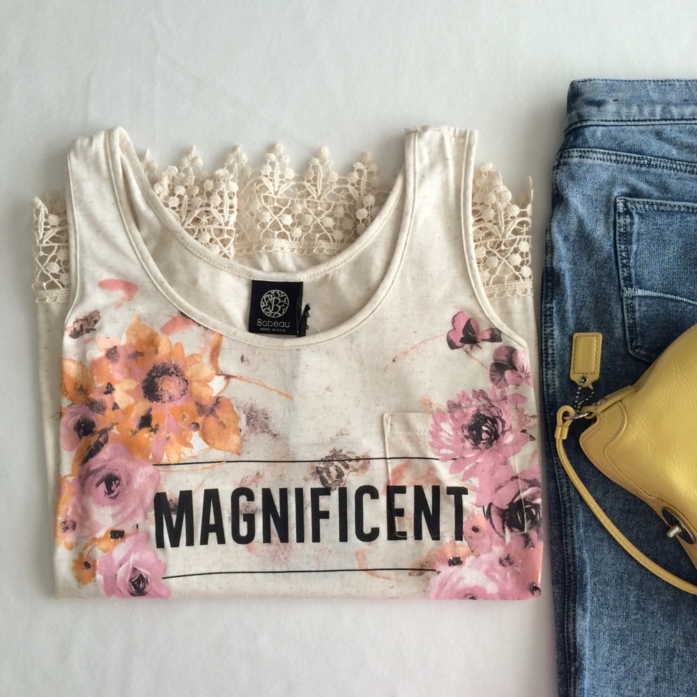 Bobeau MAGNIFICENT boho tank top